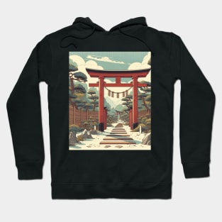 Torii Gate Japan - Lofi Art Hoodie